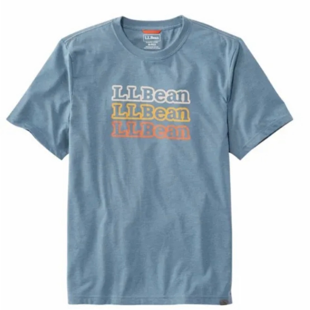 Ll Bean stacked logo Mens short sleeve t-shirt x-large